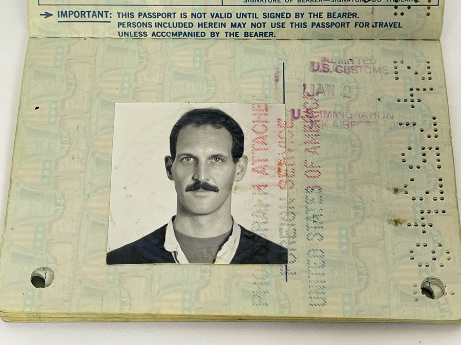 David Lavington (American, 1951–1995) Six US Passports Of Artist David Lavington [Photo 37]