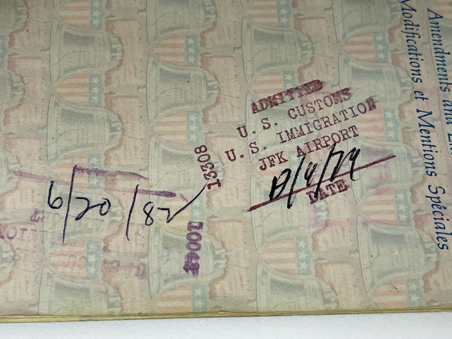 David Lavington (American, 1951–1995) Six US Passports Of Artist David Lavington [Photo 56]