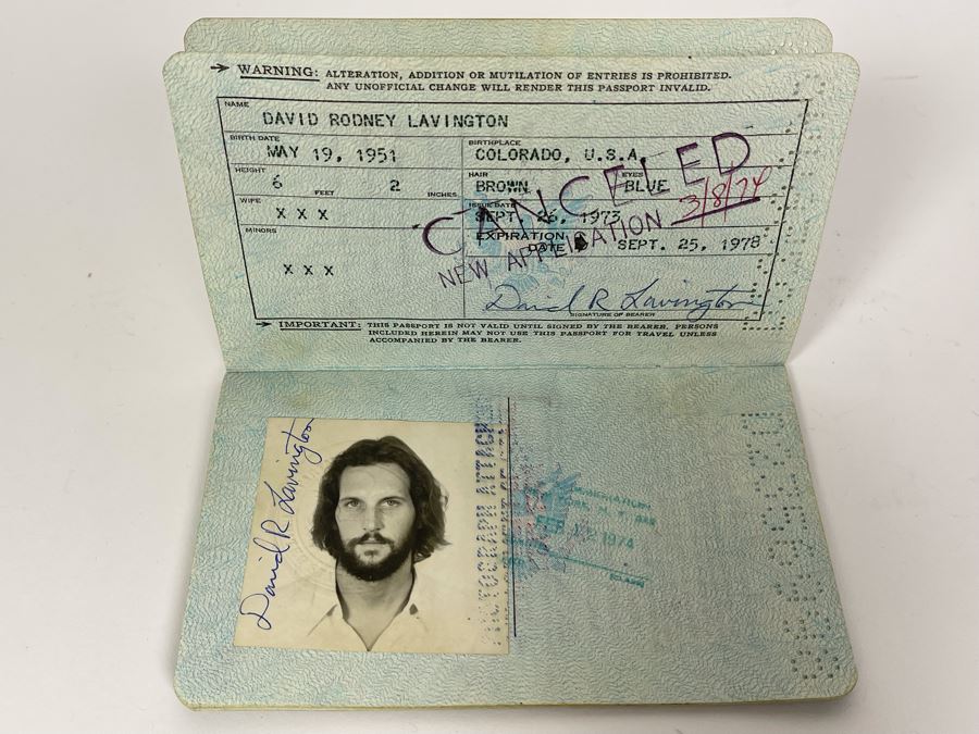 David Lavington (American, 1951–1995) Six US Passports Of Artist David Lavington [Photo 2]