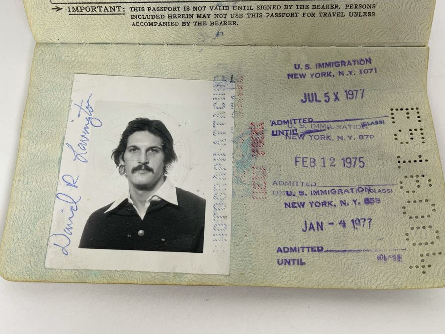 David Lavington (American, 1951–1995) Six US Passports Of Artist David Lavington [Photo 25]