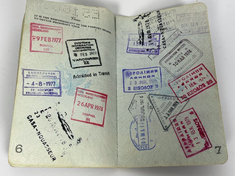 David Lavington (American, 1951–1995) Six US Passports Of Artist David Lavington [Photo 28]