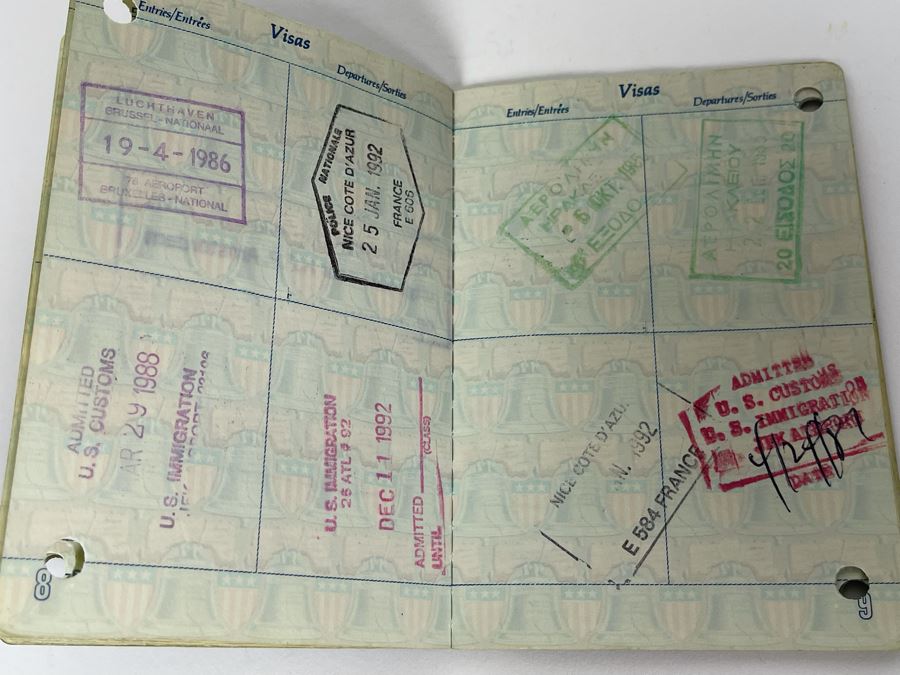 David Lavington (American, 1951–1995) Six US Passports Of Artist David Lavington [Photo 43]