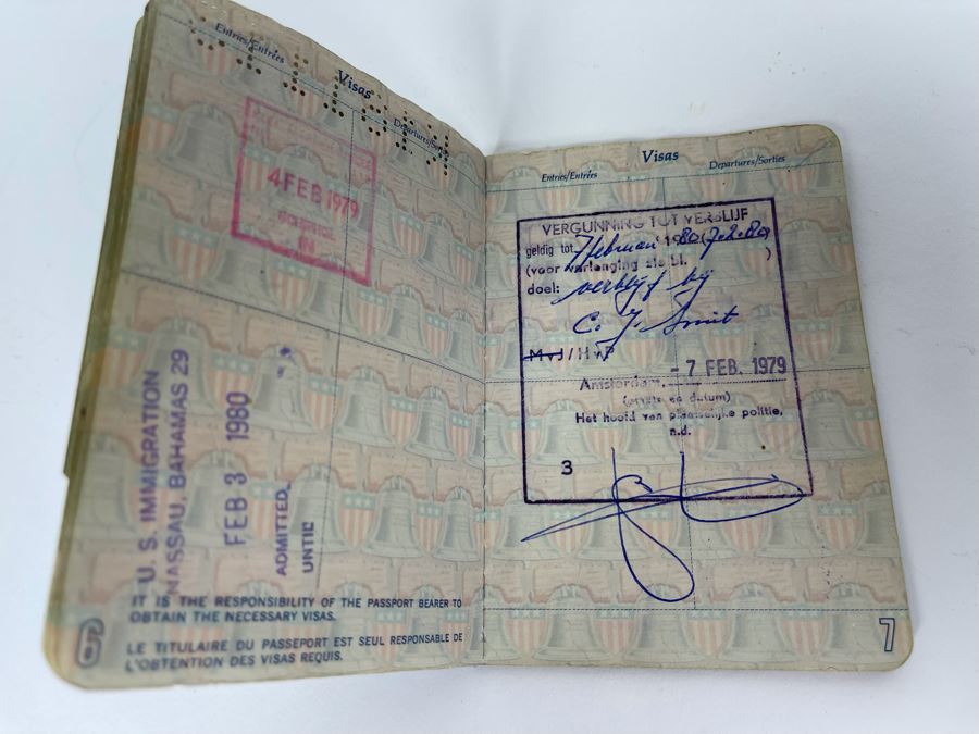 David Lavington (American, 1951–1995) Six US Passports Of Artist David Lavington [Photo 57]