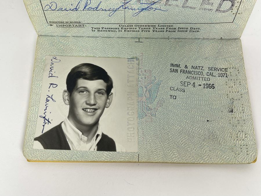 David Lavington (American, 1951–1995) Six US Passports Of Artist David Lavington [Photo 13]