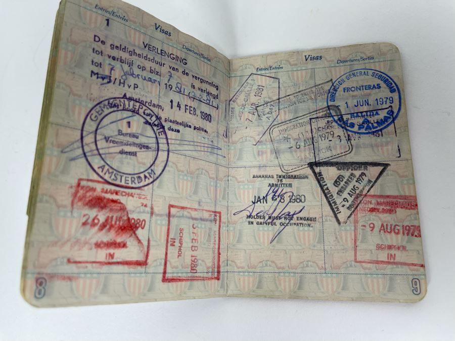 David Lavington (American, 1951–1995) Six US Passports Of Artist David Lavington [Photo 58]