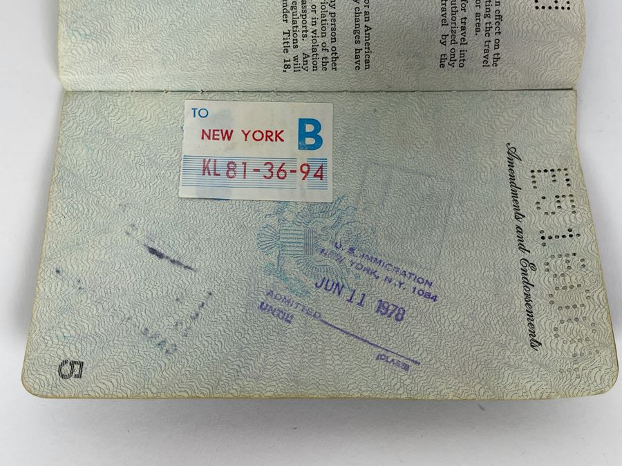 David Lavington (American, 1951–1995) Six US Passports Of Artist David Lavington [Photo 27]