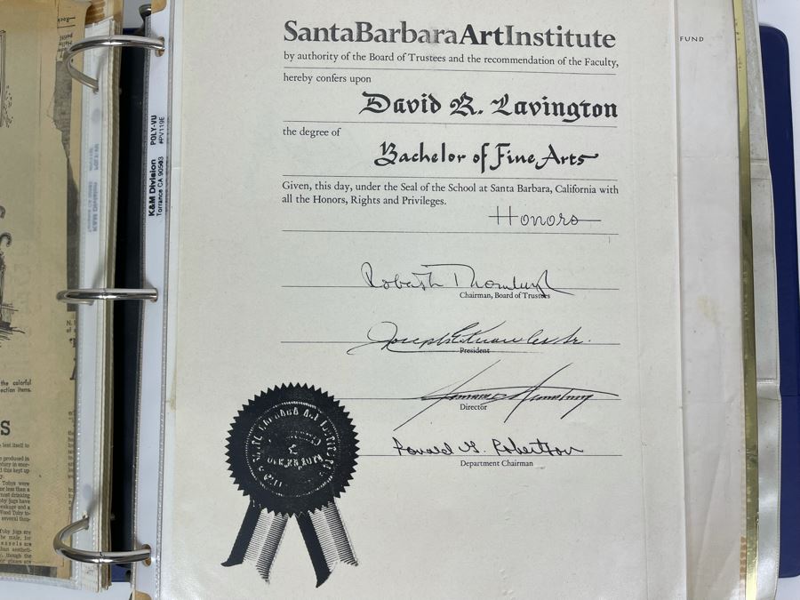 David Lavington (American, 1951–1995) Scrapbook Of Artist David Lavington Featuring Personal Photographs, Drawings And Letters - See Photos [Photo 10]