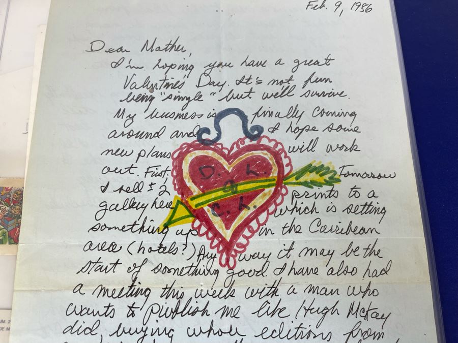 David Lavington (American, 1951–1995) Scrapbook Of Artist David Lavington Featuring Personal Photographs, Drawings And Letters - See Photos [Photo 28]