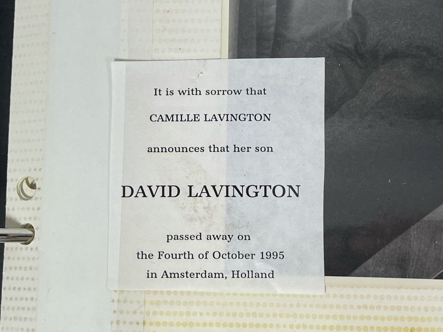 David Lavington (American, 1951–1995) Scrapbook Of Artist David Lavington Featuring Personal Photographs, Drawings And Letters - See Photos [Photo 5]