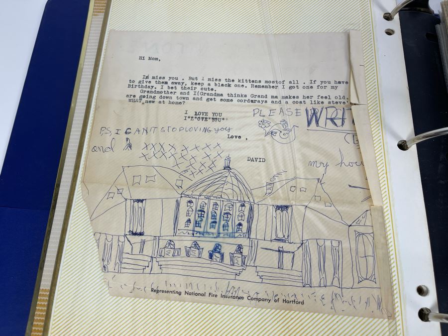 David Lavington (American, 1951–1995) Scrapbook Of Artist David Lavington Featuring Personal Photographs, Drawings And Letters - See Photos [Photo 18]