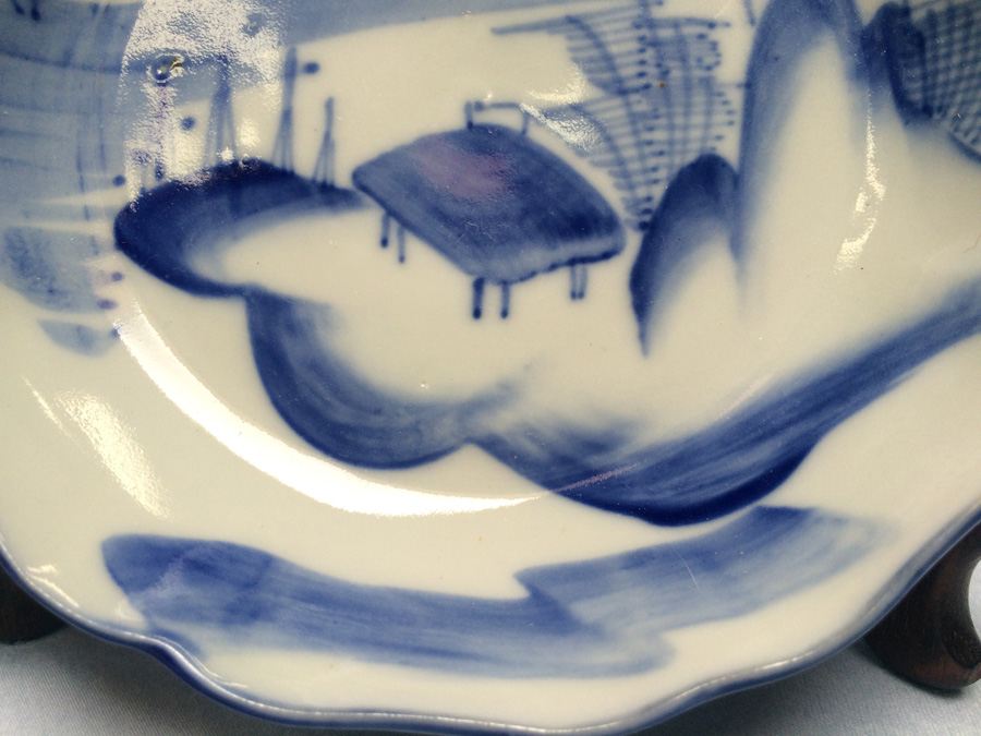 Set of Vintage Japanese Blue & White Plates [Photo 26]