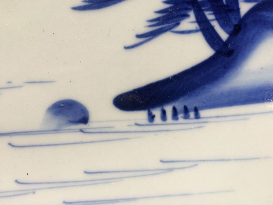 Set of Vintage Japanese Blue & White Plates [Photo 11]