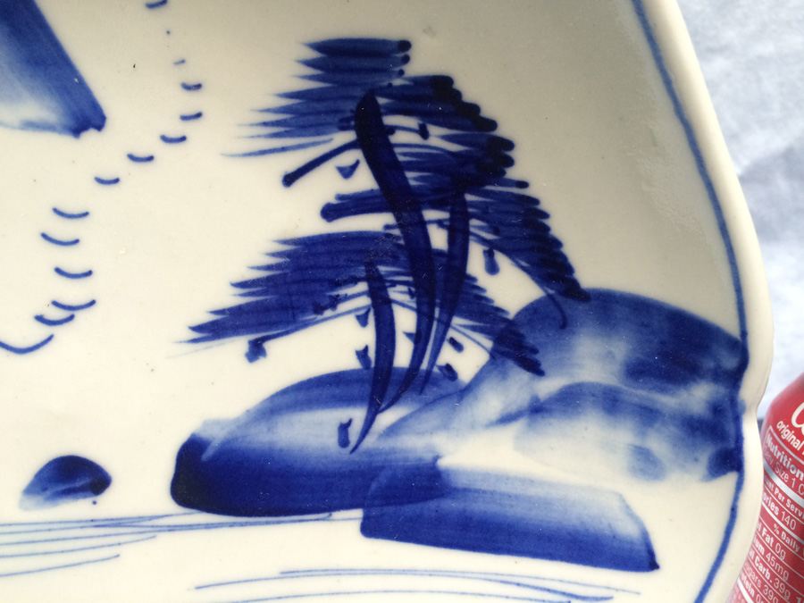 Set of Vintage Japanese Blue & White Plates [Photo 33]