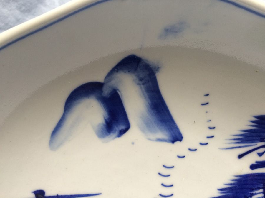Set of Vintage Japanese Blue & White Plates [Photo 32]
