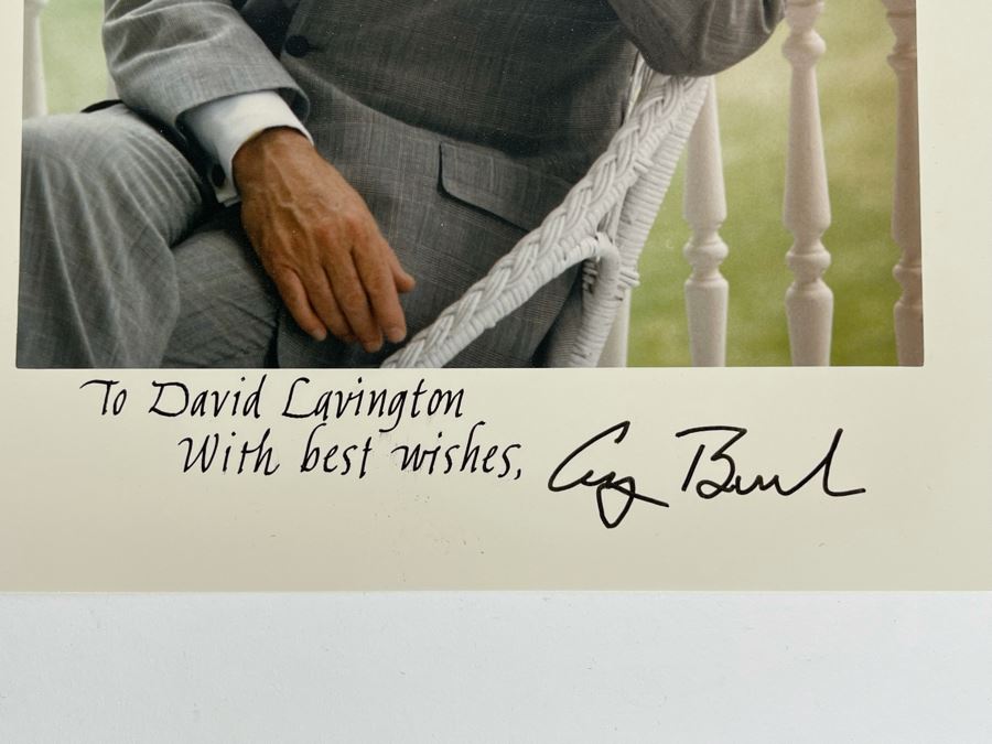 Personalized And Signed George Bush Sr Photograph Signed To David Lavington With Best Wishes George Bush 8 X 10 [Photo 6]