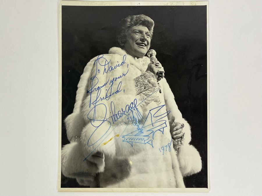 Personalized And Signed Liberace Photograph Signed To David (Lavington), From Your Friend Liberace With Piano Sketch 1978 8 X 10 [Photo 2]