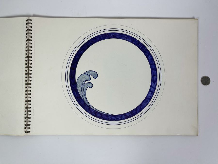 David Lavington (American, 1951–1995) Various Drawings Of David Lavington In 12 X 17 Artist Sketch Book - See Photos [Photo 12]