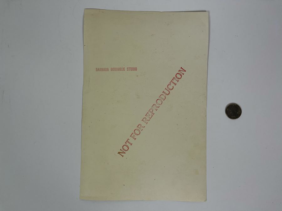 Vintage 1971 Barbara Bordnick Studio Signed Headshot Photograph Of Artist David Lavington 7 X 11 [Photo 6]