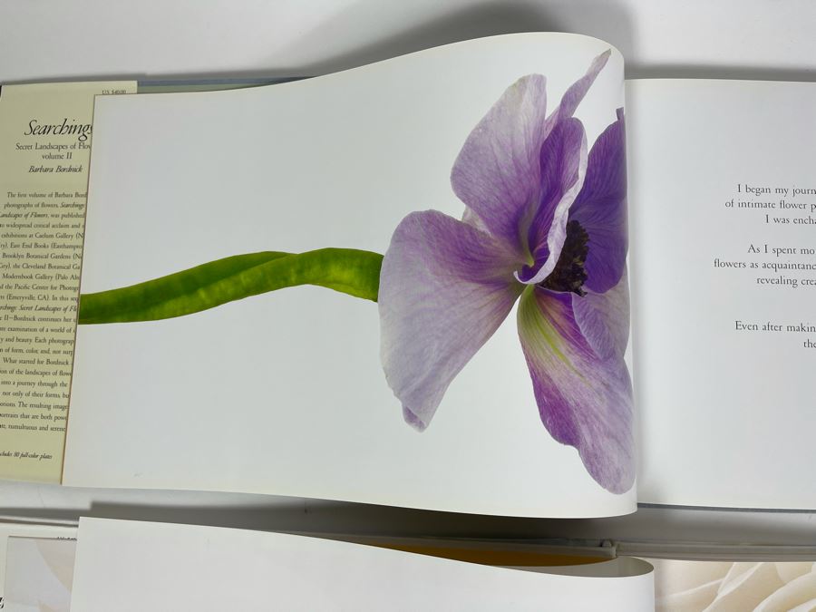 Pair Of First Edition Signed Books By Barbara Bordnick: Searchings: Secret Landscapes Of Flowers Volumes II And III [Photo 14]