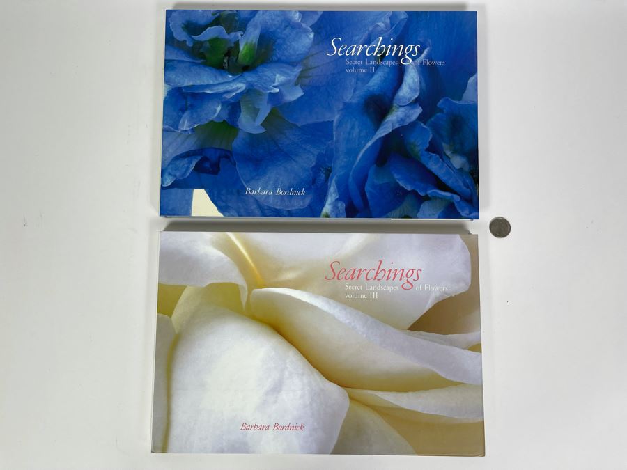 Pair Of First Edition Signed Books By Barbara Bordnick: Searchings: Secret Landscapes Of Flowers Volumes II And III [Photo 2]