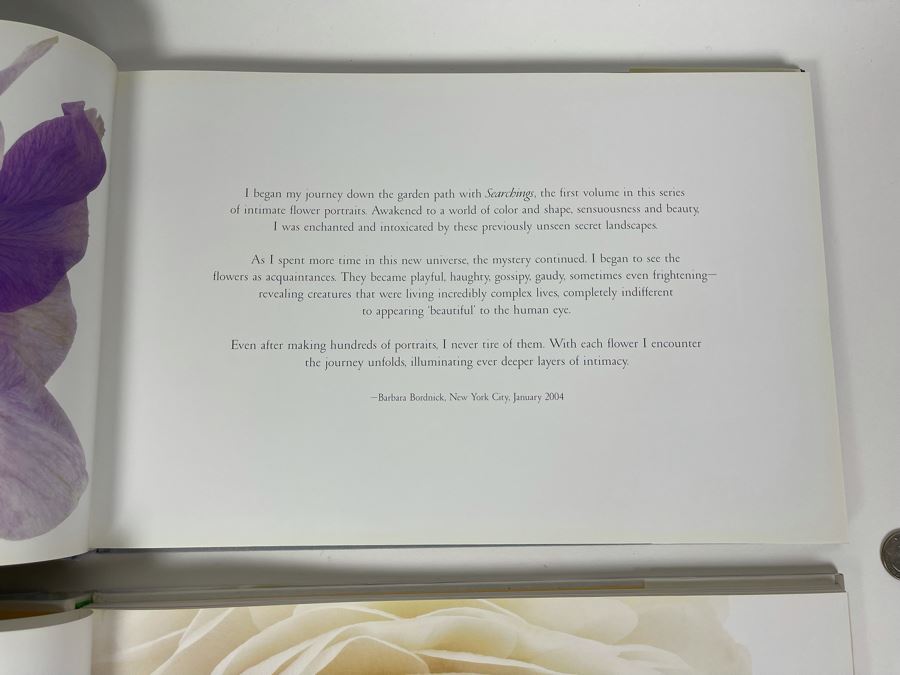 Pair Of First Edition Signed Books By Barbara Bordnick: Searchings: Secret Landscapes Of Flowers Volumes II And III [Photo 15]