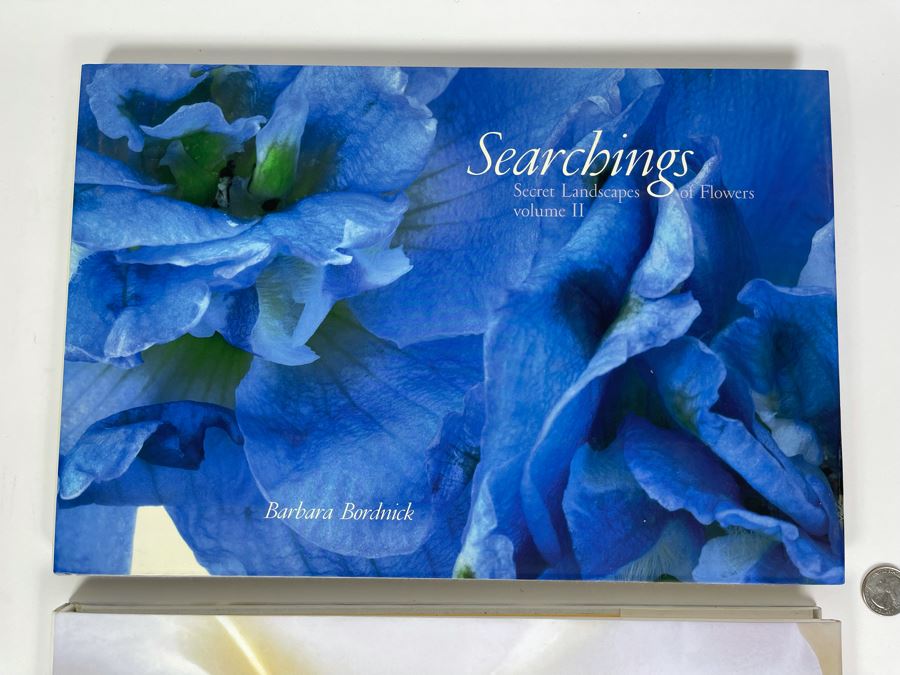 Pair Of First Edition Signed Books By Barbara Bordnick: Searchings: Secret Landscapes Of Flowers Volumes II And III [Photo 4]