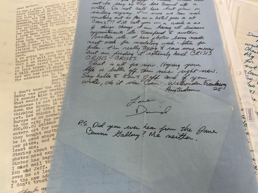 David Lavington (American, 1951–1995) Huge Collection Of Personal Letters From David Lavington - See Photos [Photo 19]