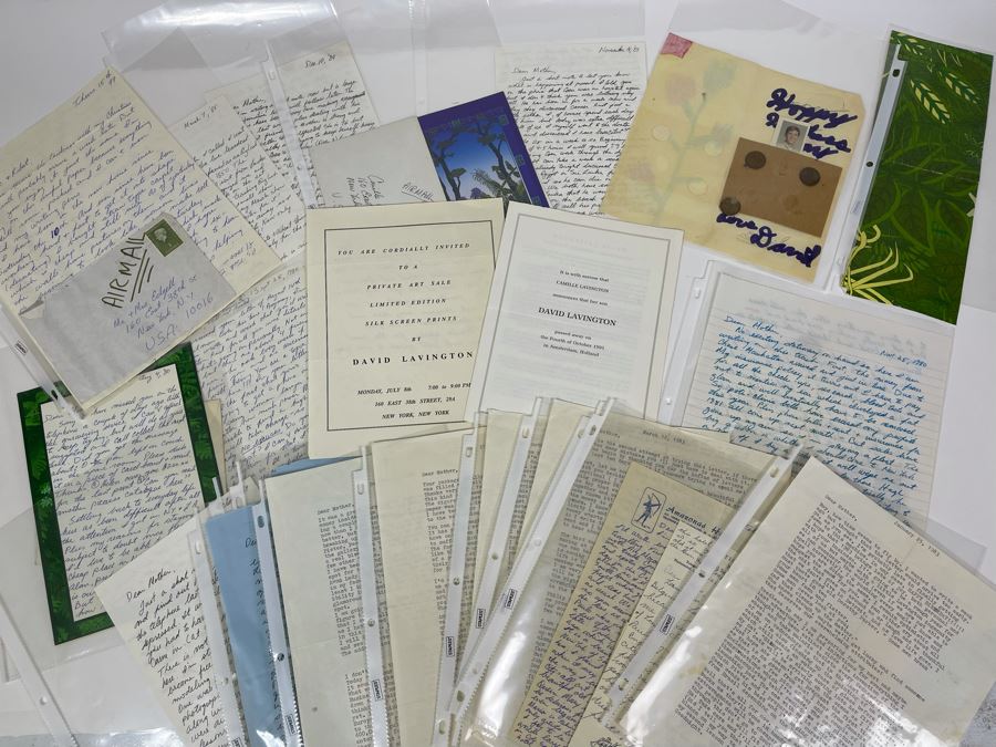 David Lavington (American, 1951–1995) Huge Collection Of Personal Letters From David Lavington - See Photos [Photo 1]