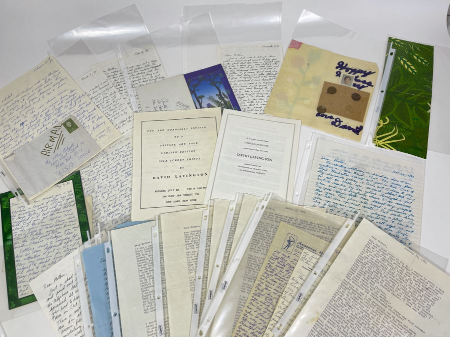 David Lavington (American, 1951–1995) Huge Collection Of Personal Letters From David Lavington - See Photos [Photo 4]