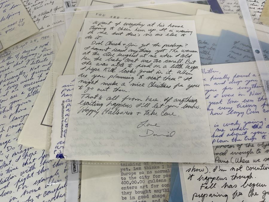 David Lavington (American, 1951–1995) Huge Collection Of Personal Letters From David Lavington - See Photos [Photo 23]