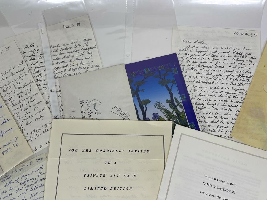 David Lavington (American, 1951–1995) Huge Collection Of Personal Letters From David Lavington - See Photos [Photo 8]