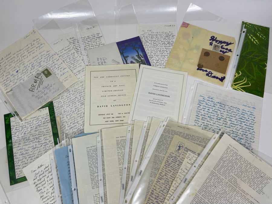 David Lavington (American, 1951–1995) Huge Collection Of Personal Letters From David Lavington - See Photos [Photo 2]