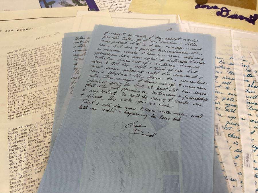 David Lavington (American, 1951–1995) Huge Collection Of Personal Letters From David Lavington - See Photos [Photo 20]
