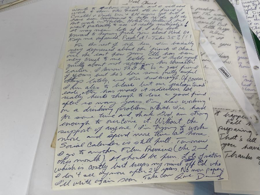 David Lavington (American, 1951–1995) Huge Collection Of Personal Letters From David Lavington - See Photos [Photo 26]
