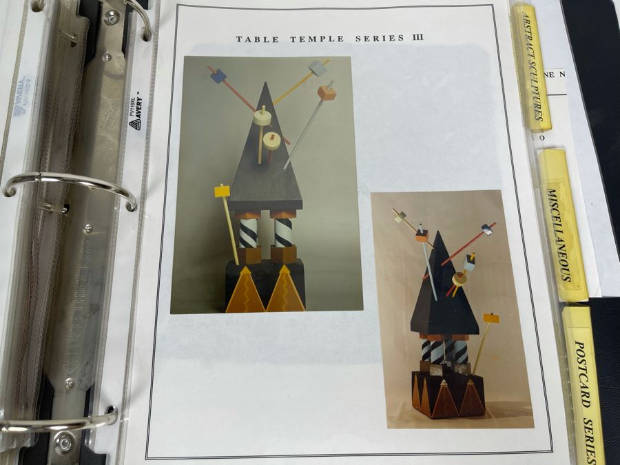 David Lavington (American, 1951–1995) David Lavington's Portfolio Binder Of His Artwork Including Seragraphs And Sculptures With Price Sheet And Artist Biography [Photo 42]