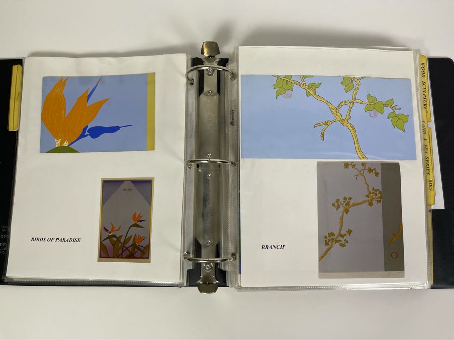 David Lavington (American, 1951–1995) David Lavington's Portfolio Binder Of His Artwork Including Seragraphs And Sculptures With Price Sheet And Artist Biography [Photo 10]
