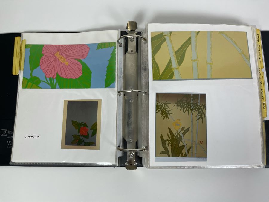 David Lavington (American, 1951–1995) David Lavington's Portfolio Binder Of His Artwork Including Seragraphs And Sculptures With Price Sheet And Artist Biography [Photo 9]