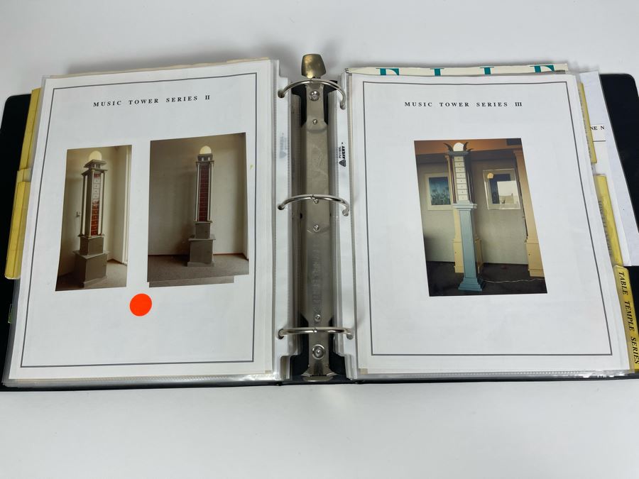 David Lavington (American, 1951–1995) David Lavington's Portfolio Binder Of His Artwork Including Seragraphs And Sculptures With Price Sheet And Artist Biography [Photo 35]