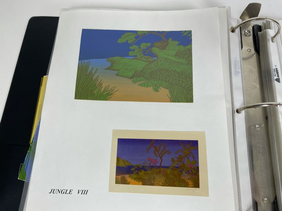 David Lavington (American, 1951–1995) David Lavington's Portfolio Binder Of His Artwork Including Seragraphs And Sculptures With Price Sheet And Artist Biography [Photo 22]
