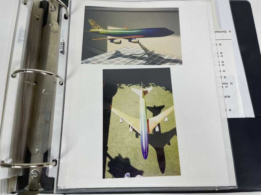 David Lavington (American, 1951–1995) David Lavington's Portfolio Binder Of His Artwork Including Seragraphs And Sculptures With Price Sheet And Artist Biography [Photo 52]