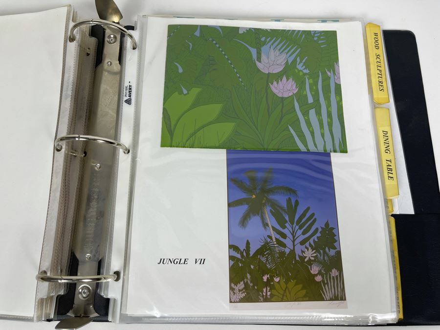 David Lavington (American, 1951–1995) David Lavington's Portfolio Binder Of His Artwork Including Seragraphs And Sculptures With Price Sheet And Artist Biography [Photo 21]