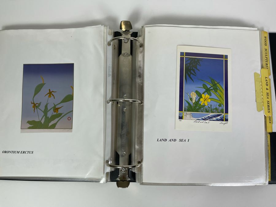 David Lavington (American, 1951–1995) David Lavington's Portfolio Binder Of His Artwork Including Seragraphs And Sculptures With Price Sheet And Artist Biography [Photo 14]