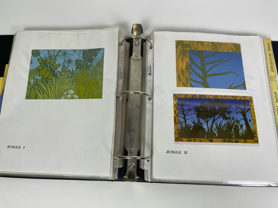 David Lavington (American, 1951–1995) David Lavington's Portfolio Binder Of His Artwork Including Seragraphs And Sculptures With Price Sheet And Artist Biography [Photo 19]