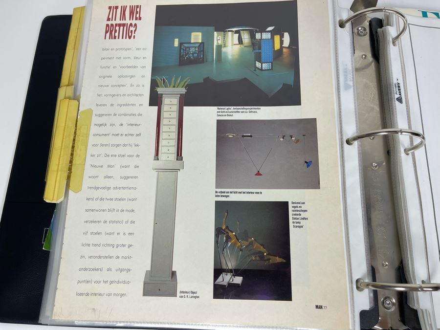 David Lavington (American, 1951–1995) David Lavington's Portfolio Binder Of His Artwork Including Seragraphs And Sculptures With Price Sheet And Artist Biography [Photo 33]