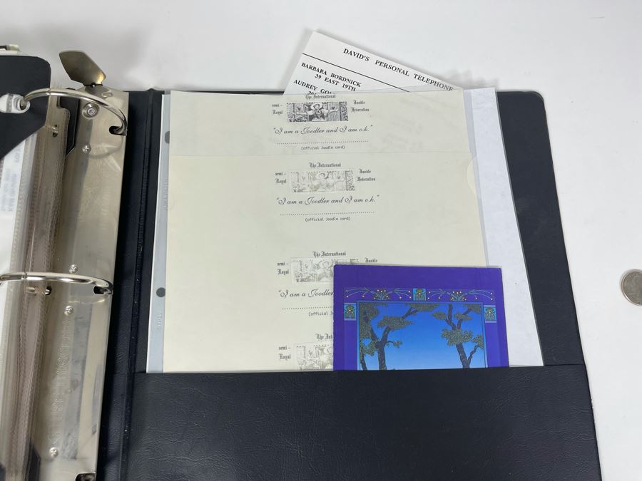 David Lavington (American, 1951–1995) David Lavington's Portfolio Binder Of His Artwork Including Seragraphs And Sculptures With Price Sheet And Artist Biography [Photo 54]