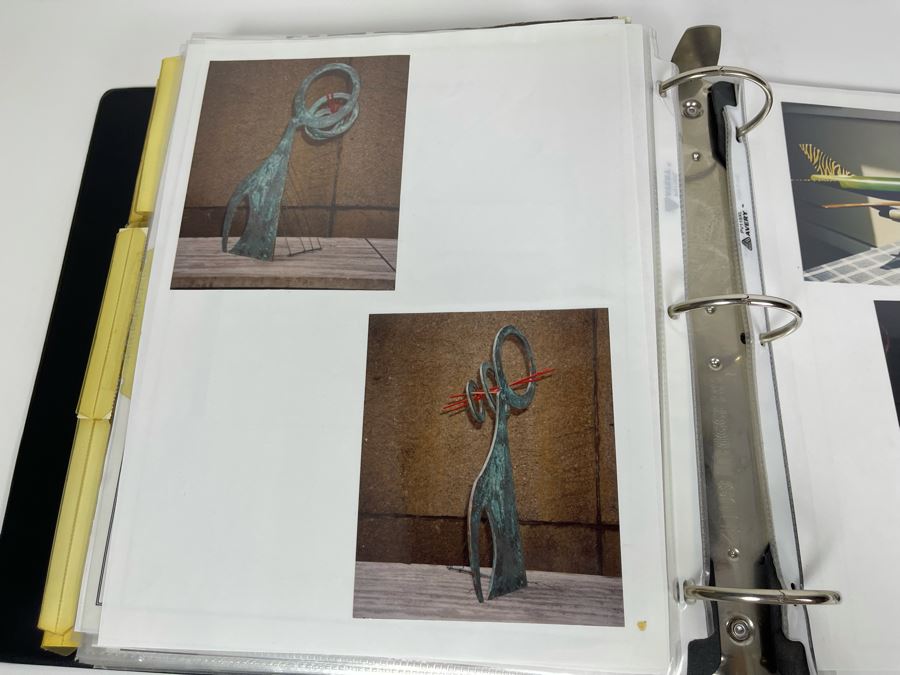 David Lavington (American, 1951–1995) David Lavington's Portfolio Binder Of His Artwork Including Seragraphs And Sculptures With Price Sheet And Artist Biography [Photo 51]