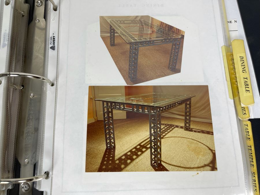 David Lavington (American, 1951–1995) David Lavington's Portfolio Binder Of His Artwork Including Seragraphs And Sculptures With Price Sheet And Artist Biography [Photo 29]