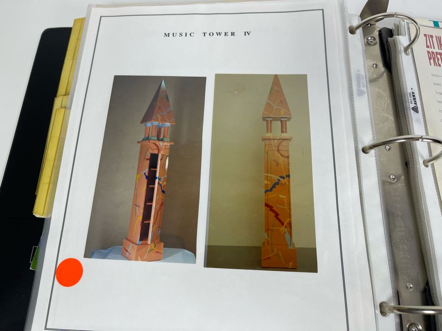 David Lavington (American, 1951–1995) David Lavington's Portfolio Binder Of His Artwork Including Seragraphs And Sculptures With Price Sheet And Artist Biography [Photo 37]