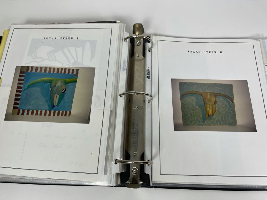 David Lavington (American, 1951–1995) David Lavington's Portfolio Binder Of His Artwork Including Seragraphs And Sculptures With Price Sheet And Artist Biography [Photo 50]
