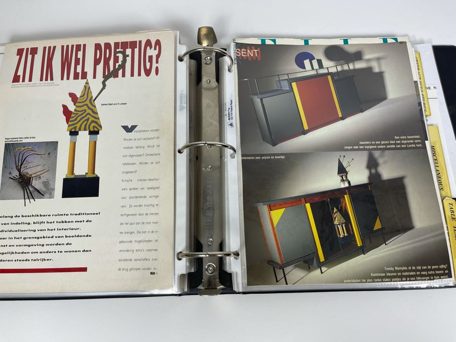 David Lavington (American, 1951–1995) David Lavington's Portfolio Binder Of His Artwork Including Seragraphs And Sculptures With Price Sheet And Artist Biography [Photo 38]